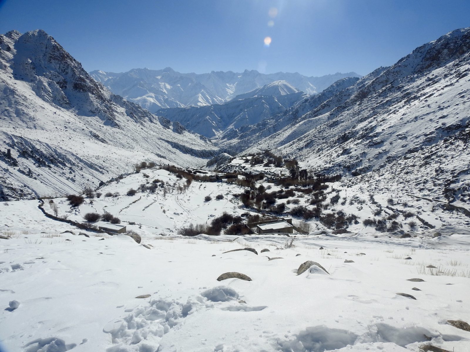 The village of Ulley as seen from one of our vantage points above the valley